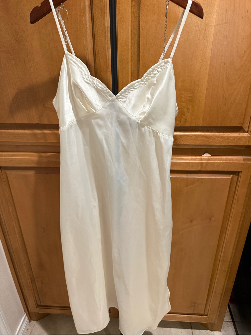 Vintage Ivory Sleep Solutions Silky Full Slip/Dress Size Medium